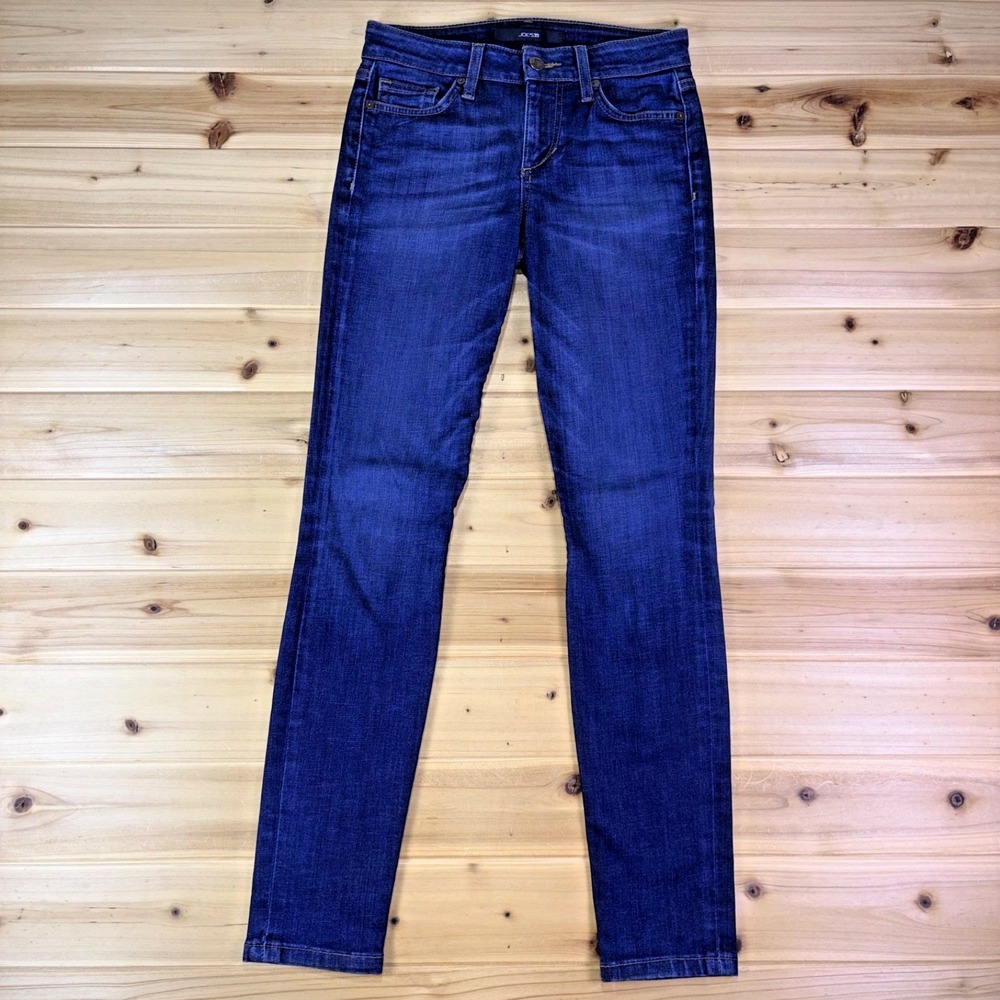 Joes Jeans Womens 24 Skinny Ankle Low Rise Dark Wash Denim Blue Jeans